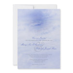Ocean Wave: Pale Blue Wedding Invitation