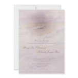 Ocean Wave: Pale Purple Wedding Invitation