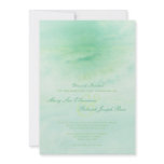 Ocean Wave: Seafoam Green Wedding Invitation