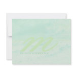 Ocean Wave: Seafoam Green Wedding RSVP Cards invitations