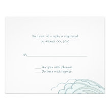 Ocean Wave Wedding RSVP Cards