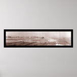 Ocean Waves Galveston Photo 1910 Posters