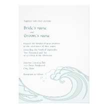 Ocean Waves Wedding Invitations