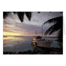 Oceania, Polynesia, Cook Islands, Aitutaki, Card