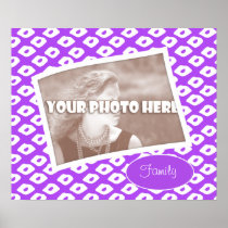 Ocelot Photo Frames - Purple Poster
