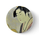 Ochie in Kobikicho by Kitagawa,Utamaro buttons