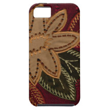 Ochre Flower design iPhone 5 Cases