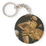 OCHUN TAMBOR DANCING BY LIZ LOZ keychains