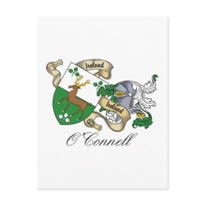 O'Connell Family Crest Postcards by coatsofarms