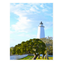 Ocracoke Light. Post Card