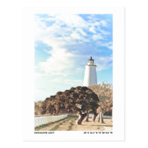 Ocracoke Light. Postcard