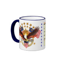 Oct 2012 Patriotic Calendar Mug Please See Notes