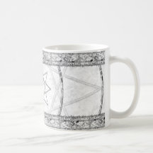 Octagram in Grey Coffee Mugs