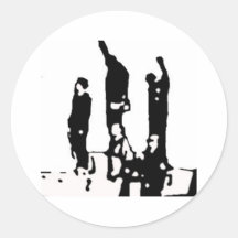 October 16th 1968 Mexico City Round Sticker
