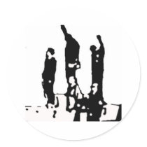 October 16th 1968 Mexico City Round Sticker