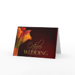 October calla lily wedding design cards
