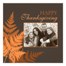 October Fern Invitation Square