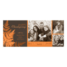 October Fern Invitation Tall Card