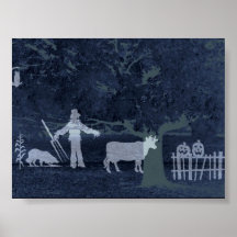 "October Herd"~Original Abstract Poster