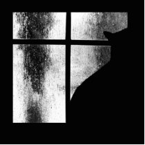 October Showers Black Cat Silhouette At Window BW