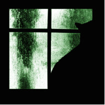 October Showers Cat Silhouette At Window Green