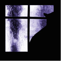 October Showers Cat Silhouette At Window Indigo