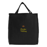 October Wedding Black Embroidered Bag embroidered bags