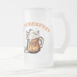Octoberfest Glass Frosted Stein Beer Mug