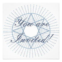 Octogram Stars Personalized Invitation
