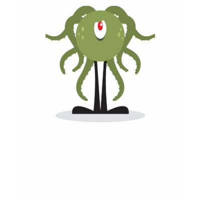 octopus cyclops monster tshirt by doonidesigns