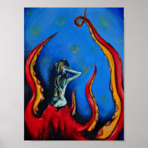 Octopus Girl Posters