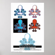 Octopus Graphic Poster Print