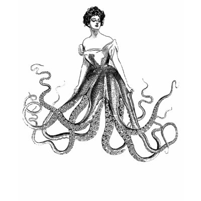 Octopus Lady Shirt by clockwork_labs