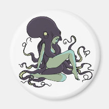 Octopus Queen Refrigerator Magnet