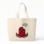 Octopus Sausage Bitten Canvas Bags