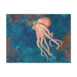 octopus sea postcard