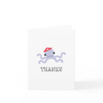 Octopus Thank You Card
