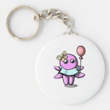 Octopus with baloon key chains