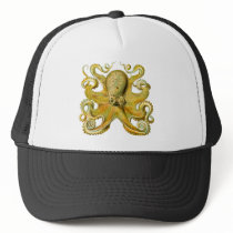 Octopus Yellow Mesh Hats