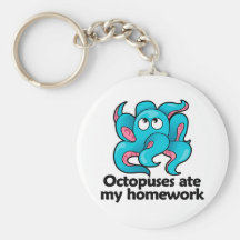 Octopuses ate my homework keychain