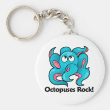 Octopuses Rock! Keychains