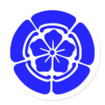 Oda Kamon, Japan Round Sticker
