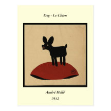Odd Funny Looking Dog - Colourful Book Illustratio Post Card