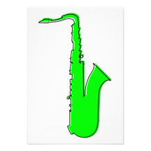 oddRex saxophone Personalized Invitation
