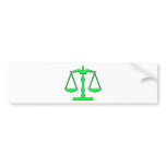 oddRex scales of justice bumper stickers