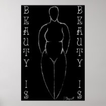 Ode to Curvy Women (ver.2 "Negative") Posters