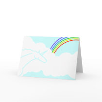 Ode to the '70s Rainbows & Unicorns Birthday Card