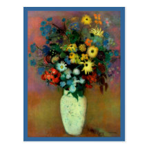 Odilon Redon's Vase with Flowers (1914) Post Card