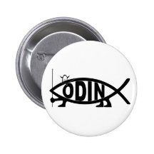 Odin Fish Pinback Button