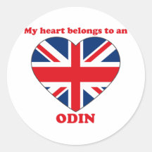 Odin Round Sticker
